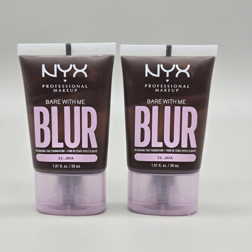 NYX Professional Bare With Me BLUR Tint Foundation - Shade 24 Java - New 2 Pack